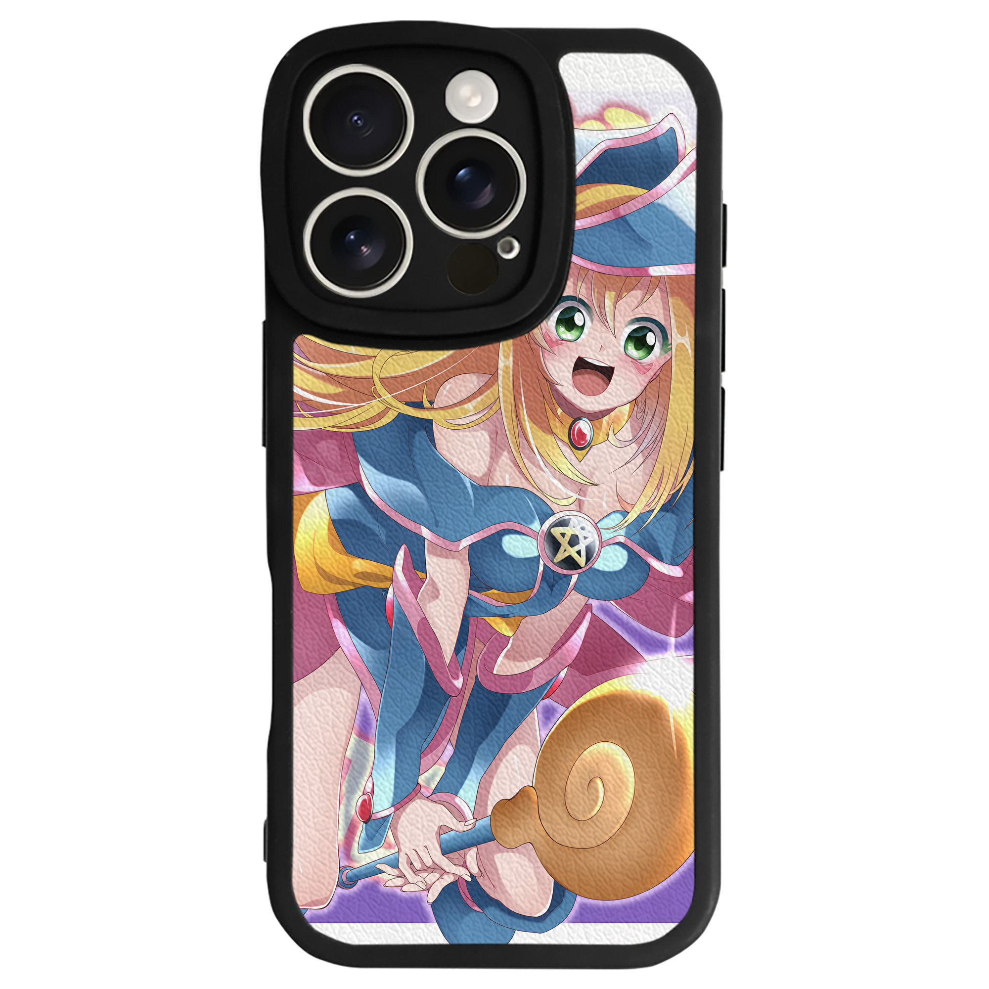 （画像用） 遊☆戯☆王 Yu-Gi-Oh! 【iPhone 16シリーズ対応】シリコンスマホケース（レザー調） 材質：シリコン